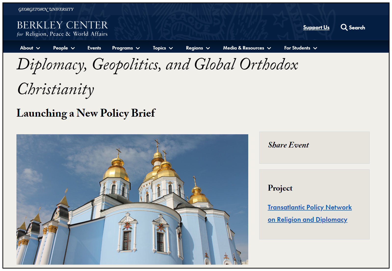 Diplomacy, Geopolitics, and Global Orthodox Christianity in the Twenty-First Century