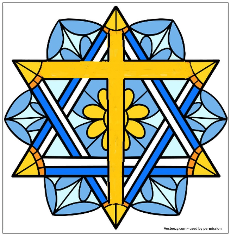 Hanukkah Star of David plus Cross