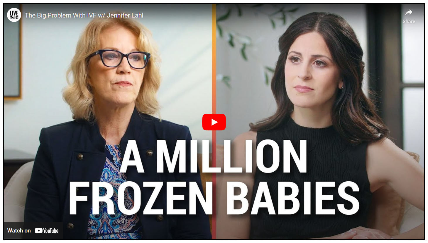 a million frozen embryos