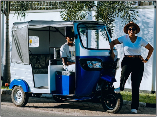 a 3-wheel Bajaji