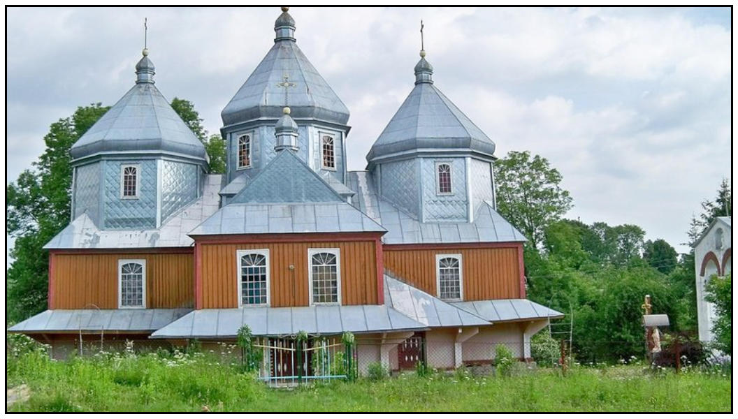 a church in Polyana, Ukraine