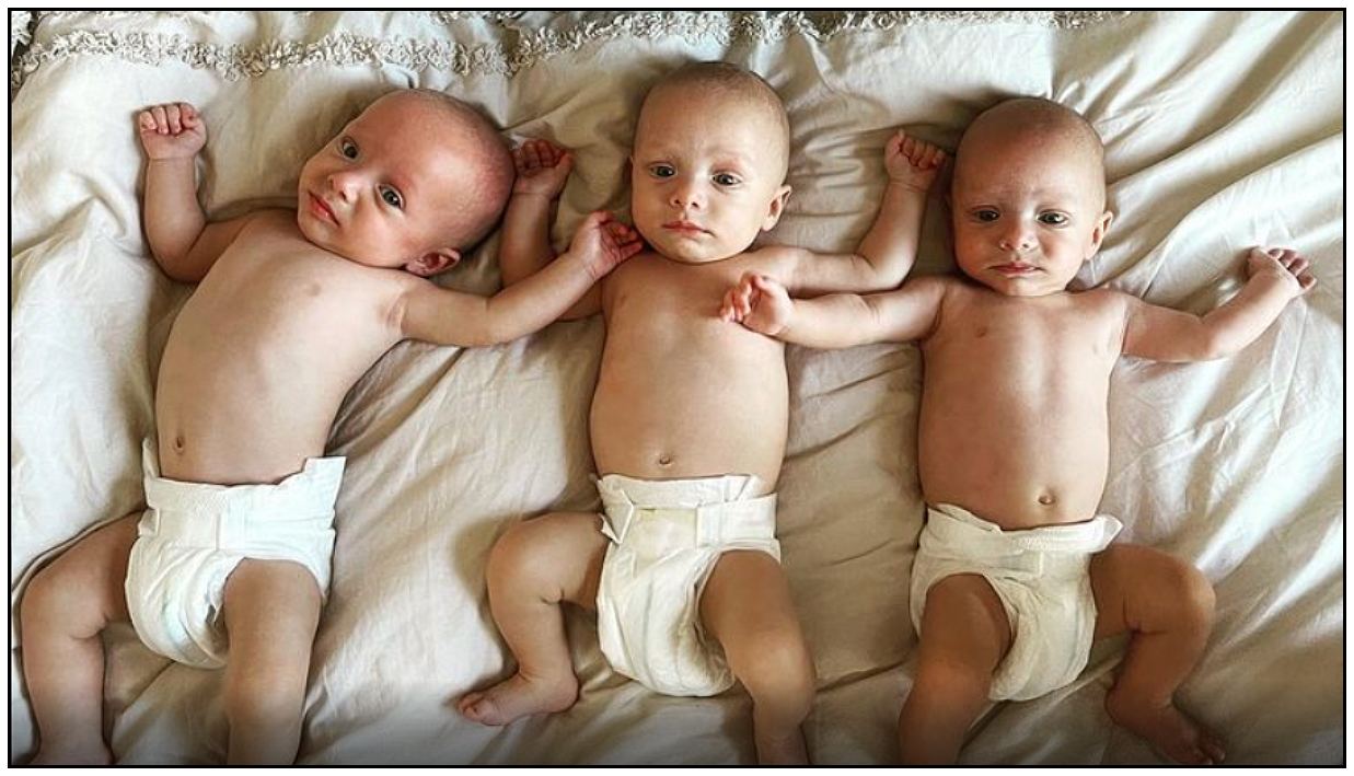 identical triplets born