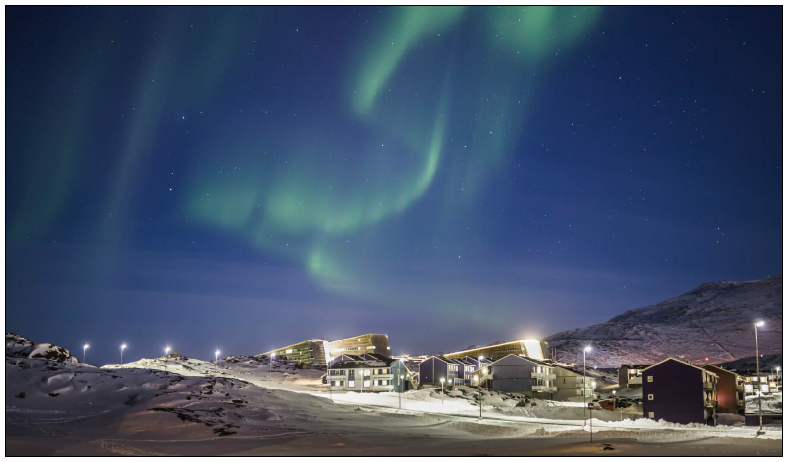 northern lights above Nuuk