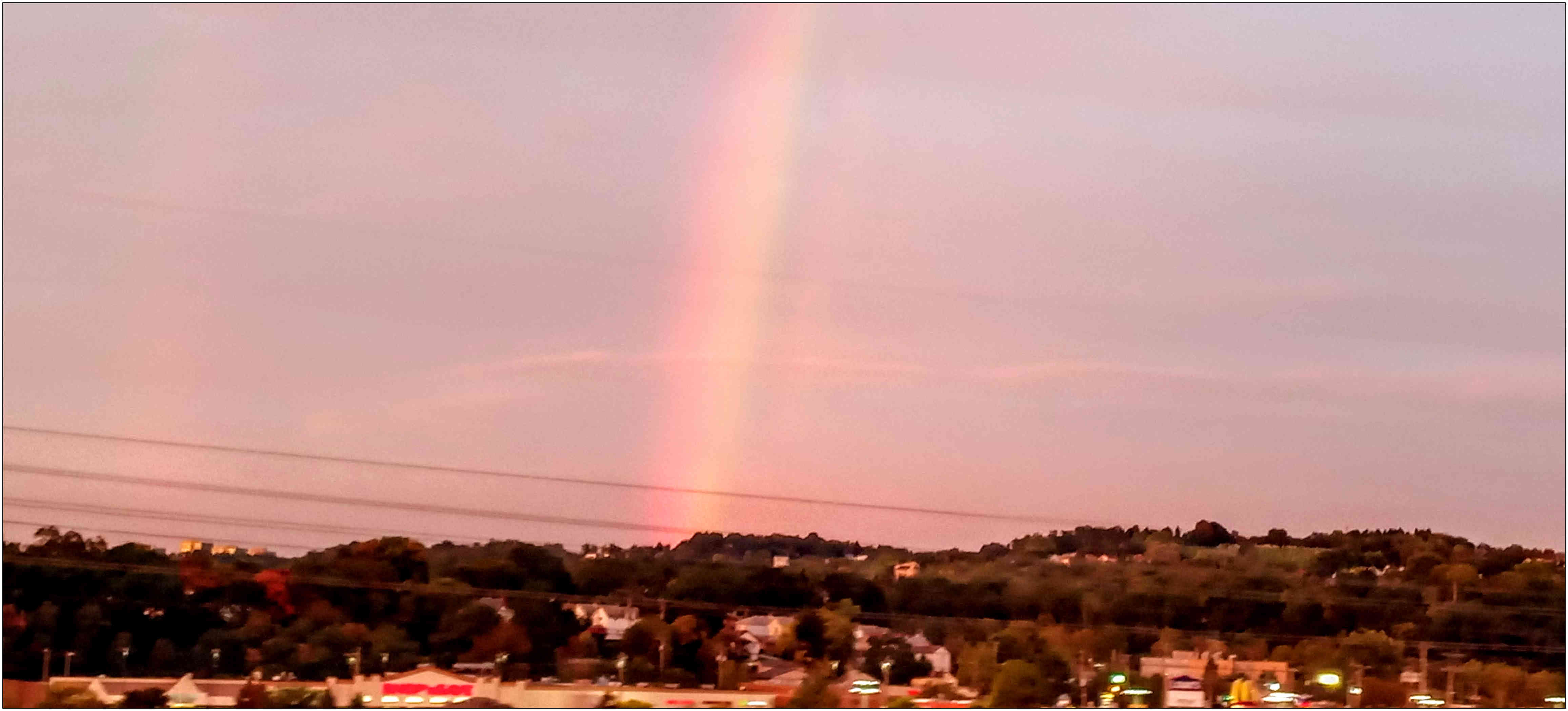 rainbow over Pittsburgh, Oct. 4, 2022