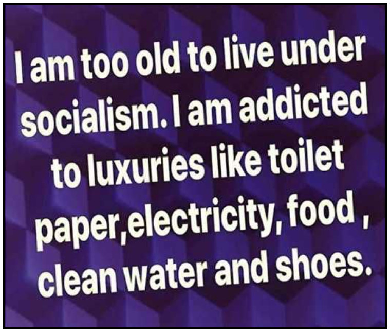 I'm too old for socialism