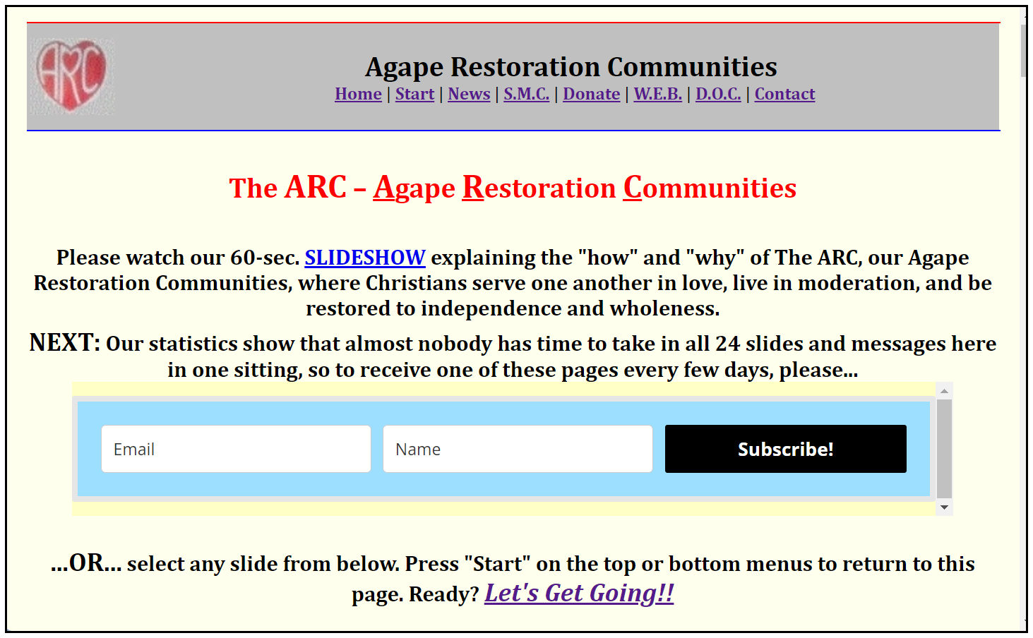 Agaape Restoration Communities