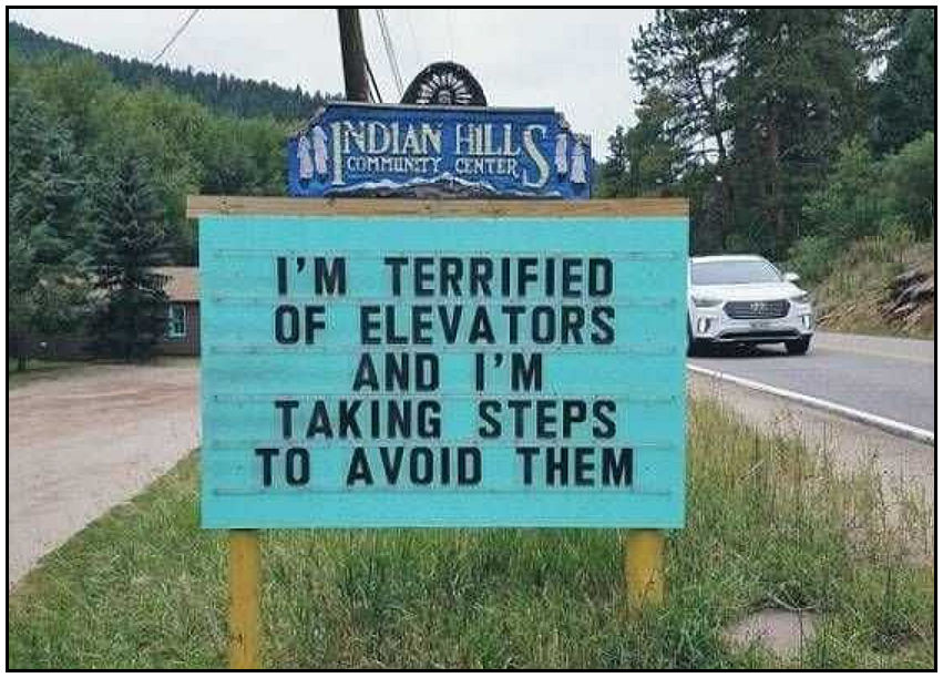terrified of elevators